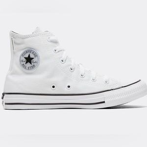 Converse All white & black hi top chucks